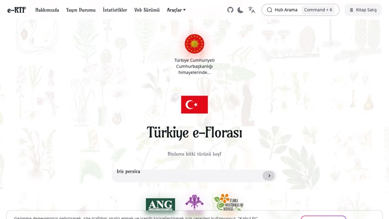 Resimli Türkiye Florası sitesinden ekran görüntüsü